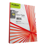 ProMate Colour Paper Red 80GSM 250 Sheets Pack