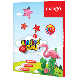 Kidz Clay Strips 110g - 6 Colours Pack