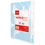 World Map Divided - 100 Sheets Pack