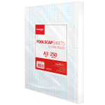 Rathna A3 Foolscap Square Ruled - 250 Sheets Pack
