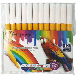 Platignum Water Colouring Pen -Yellow 12 Pack
