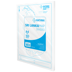 Rathna Sri Lanka Map Divided - 100 Sheets Pack