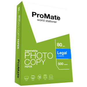 ProMate Photocopy Paper 80GSM Legal 500 Sheets Pack