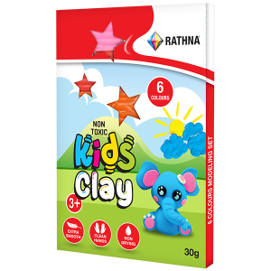 Kidz Clay Strips 30g - 6 Colours Pack
